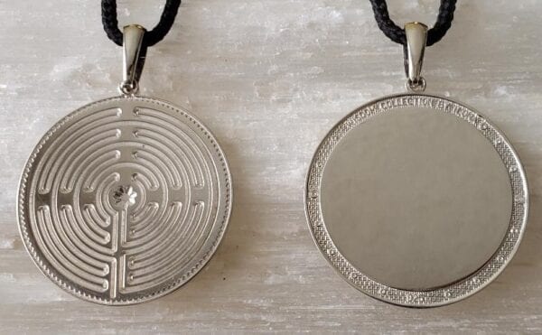 Labyrinth Pendant front and back